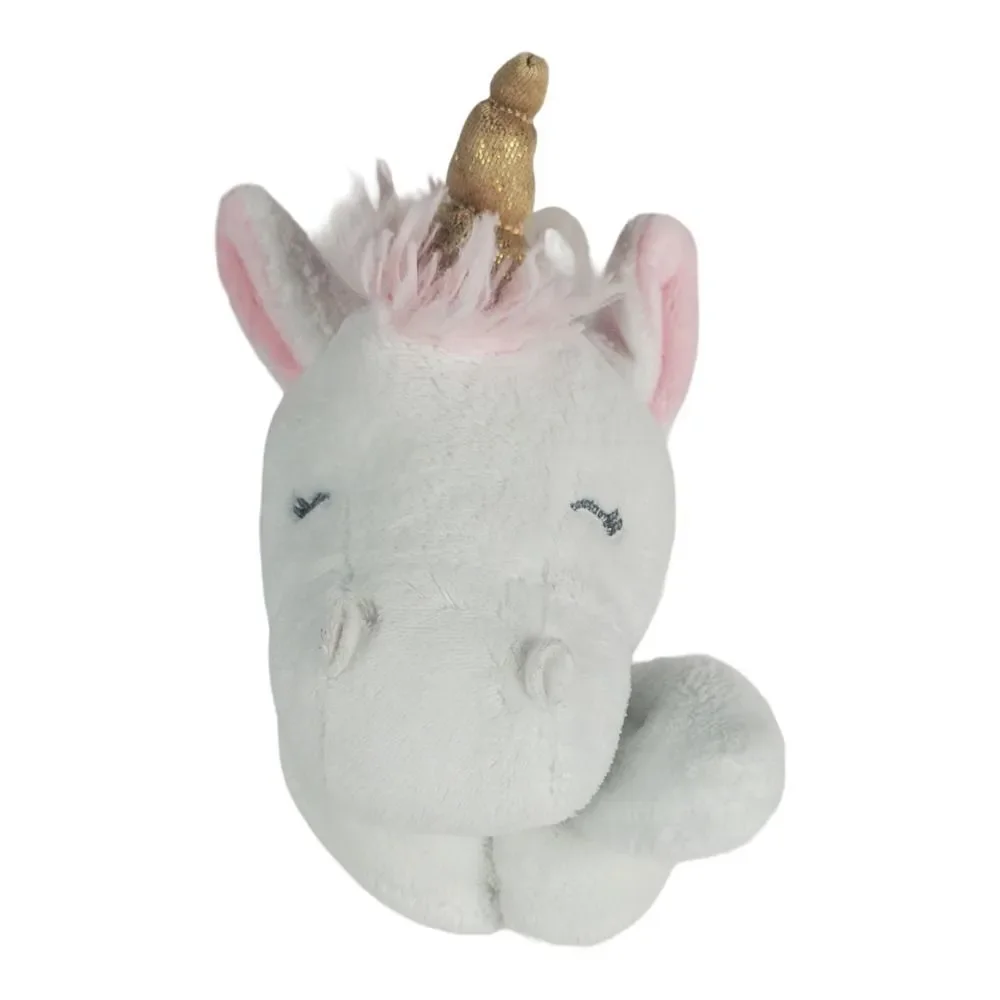 Carters Baby Security Blanket Lovey Soother Plush Toy Pink Unicorn Satin Soft
